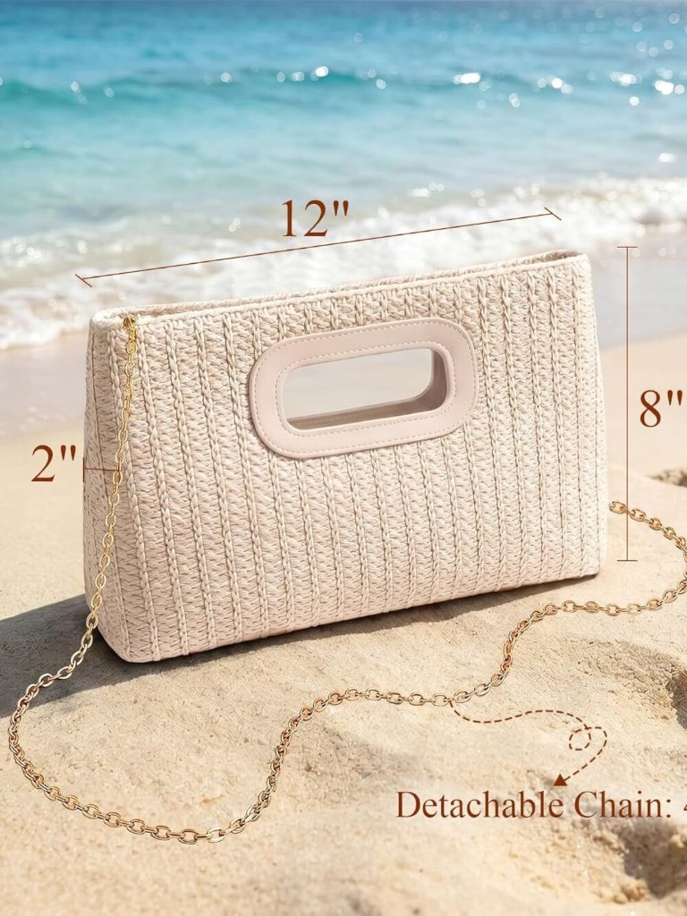 Clutch Purse for Women Evening Clutch Handbag for Wedding Party Formal Evening B - Picture 5 of 6